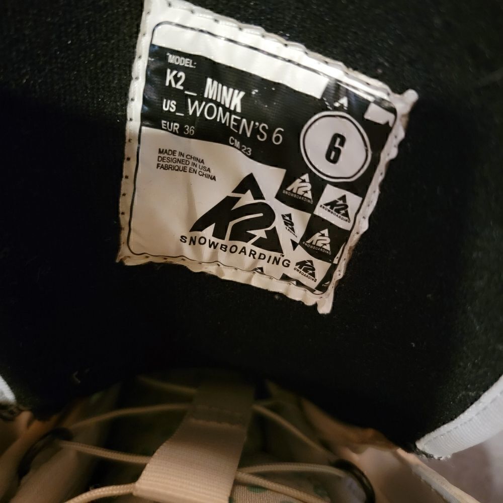 K2 Mink snowboarding boots size 6 - Picture 6 of 7